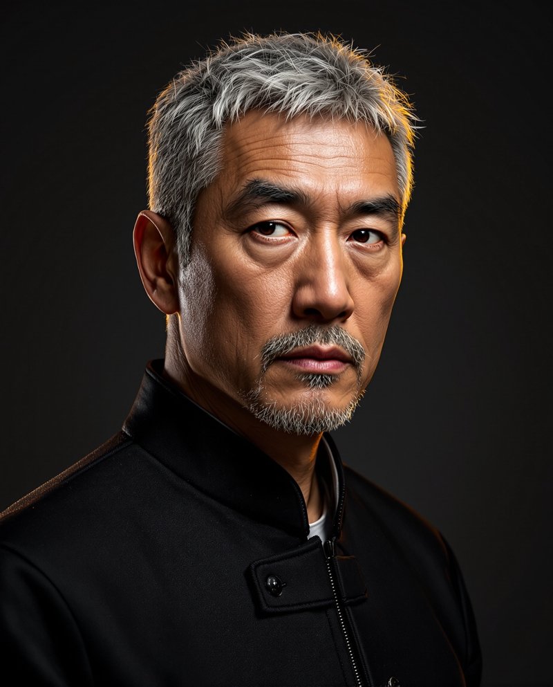 动作明星 龙啸天 肖像