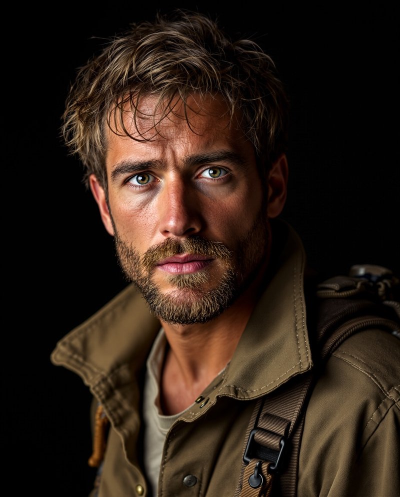 动作明星 扎克·雷曼 肖像